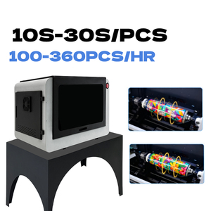 Industriel 360 °   Imprimante rotative UV pour flacons cosmétiques, tasses et canettes |   Machine d'impression jet d'encre numérique à enveloppement complet - Product Image 4