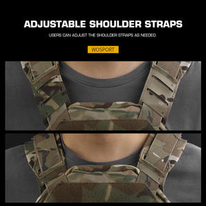 Portaplacas WOSPORT MOLLE KZ con correa de hombro ajustable para CS Sport - Product Image 5