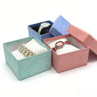Boîte cadeau en carton kraft recyclé, impression couleur personnalisée, logo de marque, emballage écologique pour montres et lunettes de luxe