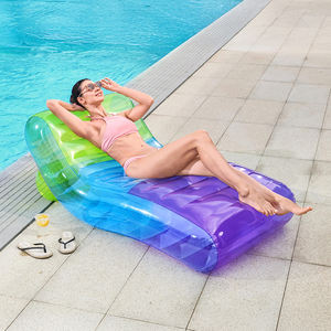 Chaise longue gonflable multicolore pour adultes, flotteur de <span class=keywords><strong>piscine</strong></span>, lit flottant d'été, matelas pneumatique pour <span class=keywords><strong>piscine</strong></span>, radeau, île - Product Image 1