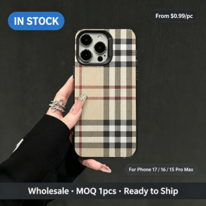 <span class=keywords><strong>Cover</strong></span> per <span class=keywords><strong>iPhone</strong></span> Personalizzata in TPU Morbido di Alta Qualità con Design a Reticolo per 17 Pro Max & 16 Pro Max 15 Pro Max - Product Image 1
