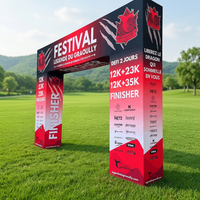 Arche publicitaire gonflable à LED à changement de couleur, accessoire de stand pour salon professionnel, pour organisateurs de tournois sportifs et festivals