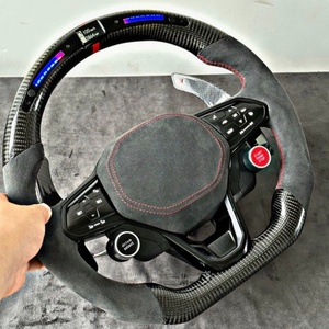 Convient pour Volkswagen Polo gti Scirocco GTS GTE GLI <span class=keywords><strong>R</strong></span>-Line <span class=keywords><strong>Golf</strong></span> 6 Mk4 Mk5 Mk7 GTD CC Polo jetta passat Volant en fibre de carbone - Product Image 6