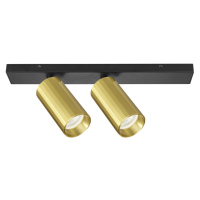 Applique murale LED moderne réglable et dimmable, CRI 90 élevé, construction en aluminium, abat-jour en verre Empire, doré, garantie 3 ans, 50000