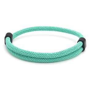 Unisex Braided Rope <b>Bracelet</b> Adjustable Milan Style Double Clasp Gift For <b>Couples</b> Student DIY Jewelry - Product Image 4