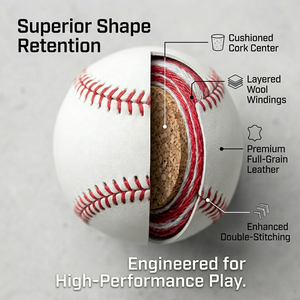 Palla da Baseball Professionale in Fibra di Carbonio, Design Moderno High-Tech con Cuciture Rosse, <span class=keywords><strong>Serie</strong></span> Personalizzata per Allenamento Sportivo - Product Image 2
