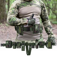 Ceinture tactique modulaire de sécurité et utilitaire avec pochettes, sacs et holster pour la sécurité, la chasse et les activités tactiques