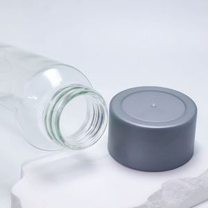 Bouteille en verre borosilicate transparente Voss avec bouchons à vis de 250 ml/300 ml/350 ml/375 ml/400 ml/500 ml/750 ml/800 ml pour jus et lait - Product Image 4