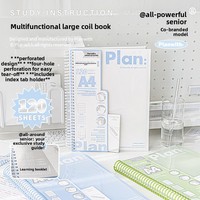 Planwith Friend Plan Co-branded A4 Grand carnet de planification multifonctionnel à spirale pour étudiants seniors, cadeau