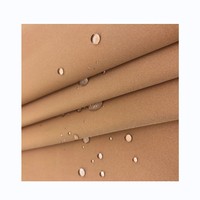 Tissu mémoire en sergé 100 % polyester recyclé T400, tissé par trame, imperméable et résistant aux déchirures, pour costumes Parker filles et garçons, poids moyen