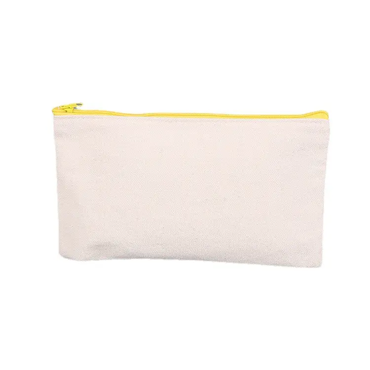 Logo customization Eco friendly Canvas Cosmetic Bag Travel Makeup Pouch Make Up Pouch Toiletry Bags Zippered