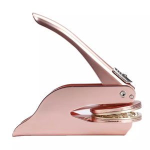 Nhà Máy Trực Tiếp Bán Buôn Biểu Tượng Tùy Chỉnh Chất Lượng Cao Embosser Tem Da Dập Nổi Con Dấu Tem - Product Image 1