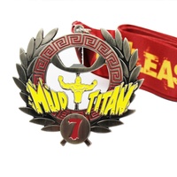 Médailles sportives en métal personnalisées pour fabricants, médailles de défi Conqueror, médailles de vainqueur Mud Titan sur mesure
