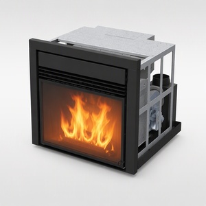 <span class=keywords><strong>Insert</strong></span> de poêle à granulés de bois double vitrage céramique, avec nettoyage automatique des cendres, haute efficacité et WIFI, pour remplacement de cheminée existante - Product Image 1
