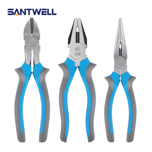 Wholesale Cr-V Steel Hand Pliers 6/8"Linesman Pliers Needle <b>Nose</b> Pliers Diagonal Cut Pliers Multi Purpose Electrician Pliers Kit - Product Image 2