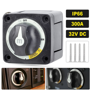 Interrupteur d'alimentation série M Blue Ocean 300A 32V DC IP66 pour camping-car et yacht, double circuit avec combinaison batterie - Product Image 1