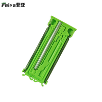 Amortisseur coulissant à double ressort en acier galvanisé et plastique avec amortisseur hydraulique pour meubles, maison et autres quincailleries