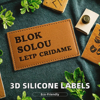 Écusson thermocollant auto-adhésif en cuir écologique à motif rectangulaire découpé au laser pour marquage de t-shirts et vêtements imprimés