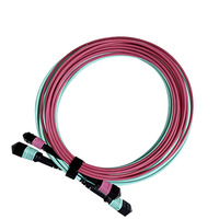 Kabel Trunk Jaringan Area Penyimpanan Komputasi Cloud Mode Tunggal MOP MTP Fiber Patch Cord Konektor SC/LC/FC/ST ISO9001
