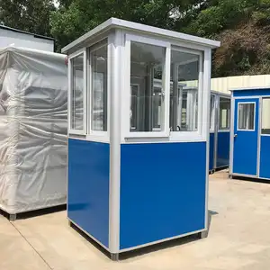 Mobil prefabrik tasarım prefabrik taşınabilir odası kabin güvenlik nöbetçi kutusu bekçi evi