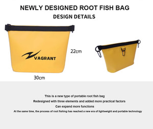 Borsa di pesce radice LUTAC 22CM * 30CM per la fabbrica di pesca con fibbia di <span class=keywords><strong>montagna</strong></span> e cinghia singola - Product Image 5