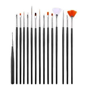 Nail Art Brush Set Manicure Dust Tools Gradient Gel Nail Polish Builder Drawing Carving Brushes French Nail Design Painting Pen