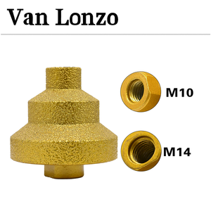 Foret diamanté brasé sous vide Van <span class=keywords><strong>Lanzo</strong></span> M14 à bord dentelé pour le perçage et le chanfreinage des carreaux, du marbre et des dalles de roche - Product Image 3