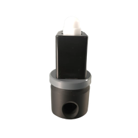Vanne solénoïde en plastique 2/2 voies série 2CR, 1/8 po, 0-8 bars, PVC, DC24V, filetage G, joints FKM, AC220V