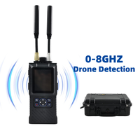 Sistema de Detección de Drones en Tiempo Real de 0-8 GHz, Analizador de Señales de RF, Escáner con Alcance de 1 km, Sistema de Seguridad con Seguimiento FPV, Detector de UAV