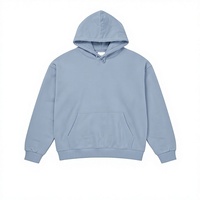 Sweat à capuche oversize uni pour homme, impression numérique personnalisée, 100 % coton tricoté, anti-plis, avec poche