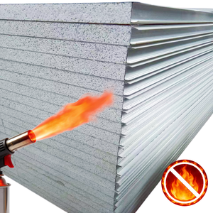 Panneau sandwich EPS sur mesure, isolé thermiquement, ignifuge, pour entrepôt, <span class=keywords><strong>garage</strong></span>, atelier - Product Image 3