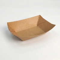 Boîte alimentaire à emporter anti-graisse en kraft brun, directement de l'usine, service de conception gratuit, emballage jetable avec impression personnalisée, sans danger pour les aliments