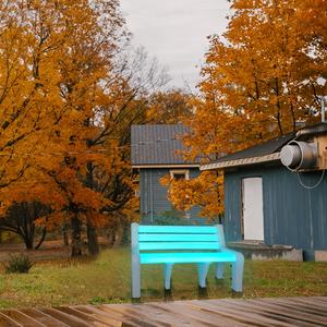 ม้านั่งพลาสติกกันน้ำแบบดั้งเดิมพร้อมไฟ LED เปลี่ยนสีได้ เฟอร์นิเจอร์เรืองแสงสำหรับกลางแจ้ง ทนทานต่อสภาพอากาศ - Product Image 2