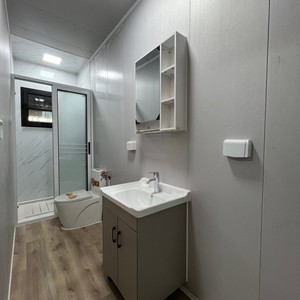 Conteneur pliable et extensible préfabriqué portable en gros de 40, 30 et 20 pieds, maison mobile économique sur roues pour bureau et salle de bain - Product Image 6