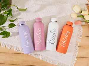 Bouteille d'eau isotherme en acier inoxydable de 500 ml, personnalisable, à prix réduit, pour le sport et le yoga, avec couvercle anti-fuite et poignée portable - Product Image 5