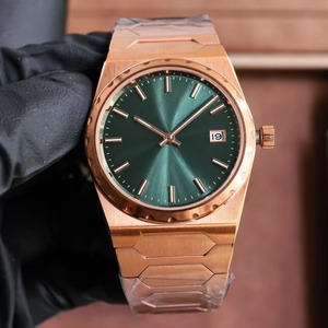 Montre-bracelet rétro vintage en acier inoxydable, mouvement mécanique à aiguilles, verre saphir, résistante à l'eau, pour un look élégant - Product Image 3