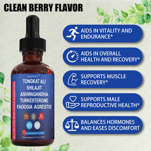 Мужские травяные добавки: капли Тонгкат Али, Шиладжит, Ашваганда, Туркестерон, Фагогия Агрестис, 60 мл - Product Image 3