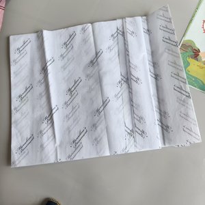 Papier de soie imprimé personnalisé recyclable 17 g/m² avec logo, sans acide, emballage de marque pour vêtements, chaussures, cadeaux, MOQ <span class=keywords><strong>100</strong></span> - Product Image 2