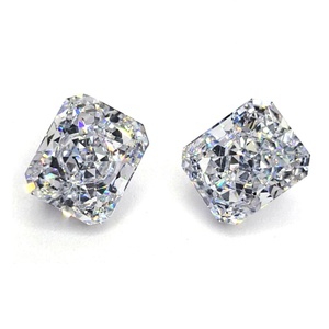 Piedras Cz sueltas de calidad Toq Corte radiante Octágono Corte de hielo triturado <span class=keywords><strong>Zirconia</strong></span> cúbica blanca Venta directa de fábrica - Product Image 4