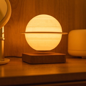 Hot Sale 3D Printed Bedroom Decoration Customizable Modern Warm Night <b>Light</b> Magnetic Levitation Floating Table Lamp - Product Image 6
