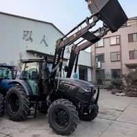 130 PS 4WD Traktor mit Frontlader, Vielseitiges Landwirtschaftsgerät, Robuste Leistung, Sanfte Steuerung, Motor mit 16V+8R Getriebe