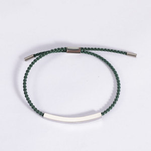 Bracciale in Corda Fatto a Mano Dell'Amicizia Personalizzato con Gioielli Ispirazione All'Ingrosso, Braccialetti per Coppie con Incisione Personalizzata - Product Image 5