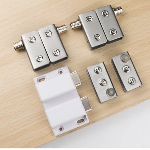 Cierres magnéticos de acero inoxidable para puertas de vidrio, fácil instalación, diseño minimalista, uso en gabinetes de vino - Product Image 1