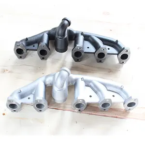 SPT OEM Customized Green Sand Casting Service Iron Parts Automotive Car Turbo Exhaust Manifold T3 T4 Pulse Flow Manifold