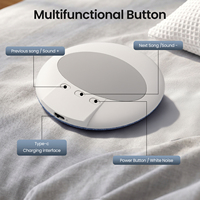 Haut-parleur d'oreiller 2026 Hot Sleep pour V5.3, mini haut-parleur sans fil fin à placer sous l'oreiller avec réglage de la durée de lecture programmée