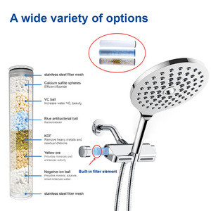 Juego de Ducha Multifuncional con Cabezal de Ducha de Mano con Filtro, Válvula de Cerámica, 1 Manija, Caudal de 7.0 GPM - Product Image 3