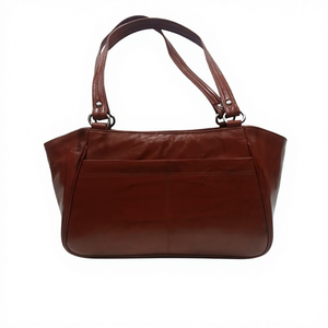 Bolsos de Mano Térmicos Ecológicos Impermeables de Cuero Vacuno y de Oveja Marrón Natural, Duraderos y de Larga Duración, de Alta Calidad y Gran Tamaño para Mujer - Product Image 4