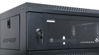 Armoire serveur 4U pour expédition en vrac, murale ou sur pied, double usage, 19 pouces, 240*530*400mm, en acier SPCC avec revêtement en poudre, disponible immédiatement