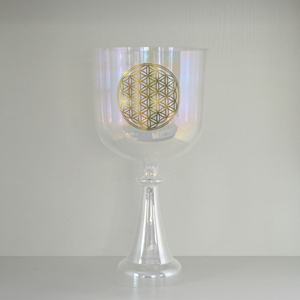 HF Cosmic Light <span class=keywords><strong>Crystal</strong></span> Singing Heiliger Gral mit Blumen klang heilung und Therapie Quarzkristall-Gesangs kelch - Product Image 1