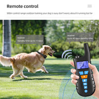 Entraîneur de chien à distance T755, portée 800m, étanche IP67, vibrations, lumière, 3 canaux, vente en gros OEM